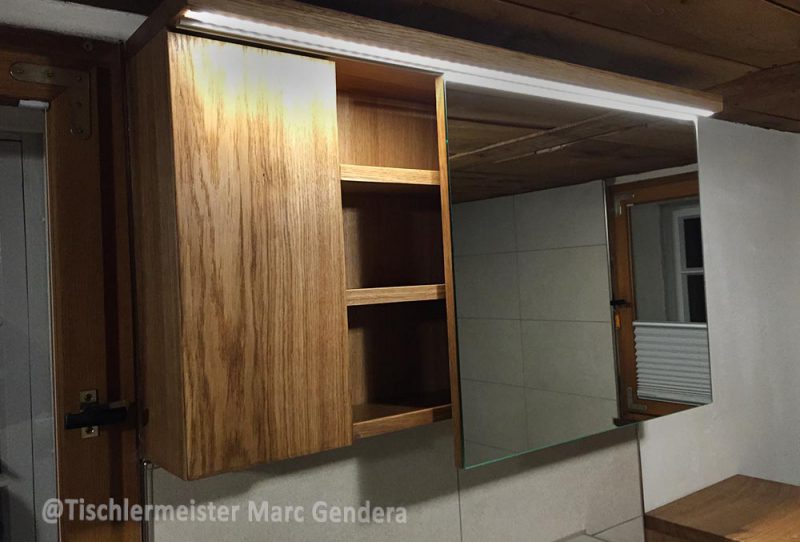 Badmöbel in massiver Eiche | Tischlermeister Marc Gendera